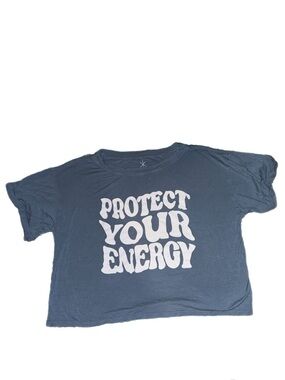 Earthbound Protect Your Energy Graphic Tee - Blue